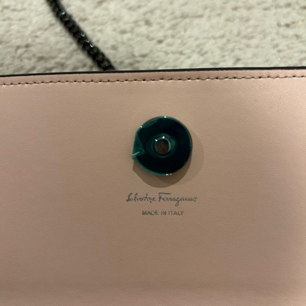 Salvatore Ferragamo Black Crossbody Bag with Bow Detail - Picture 8 of 12